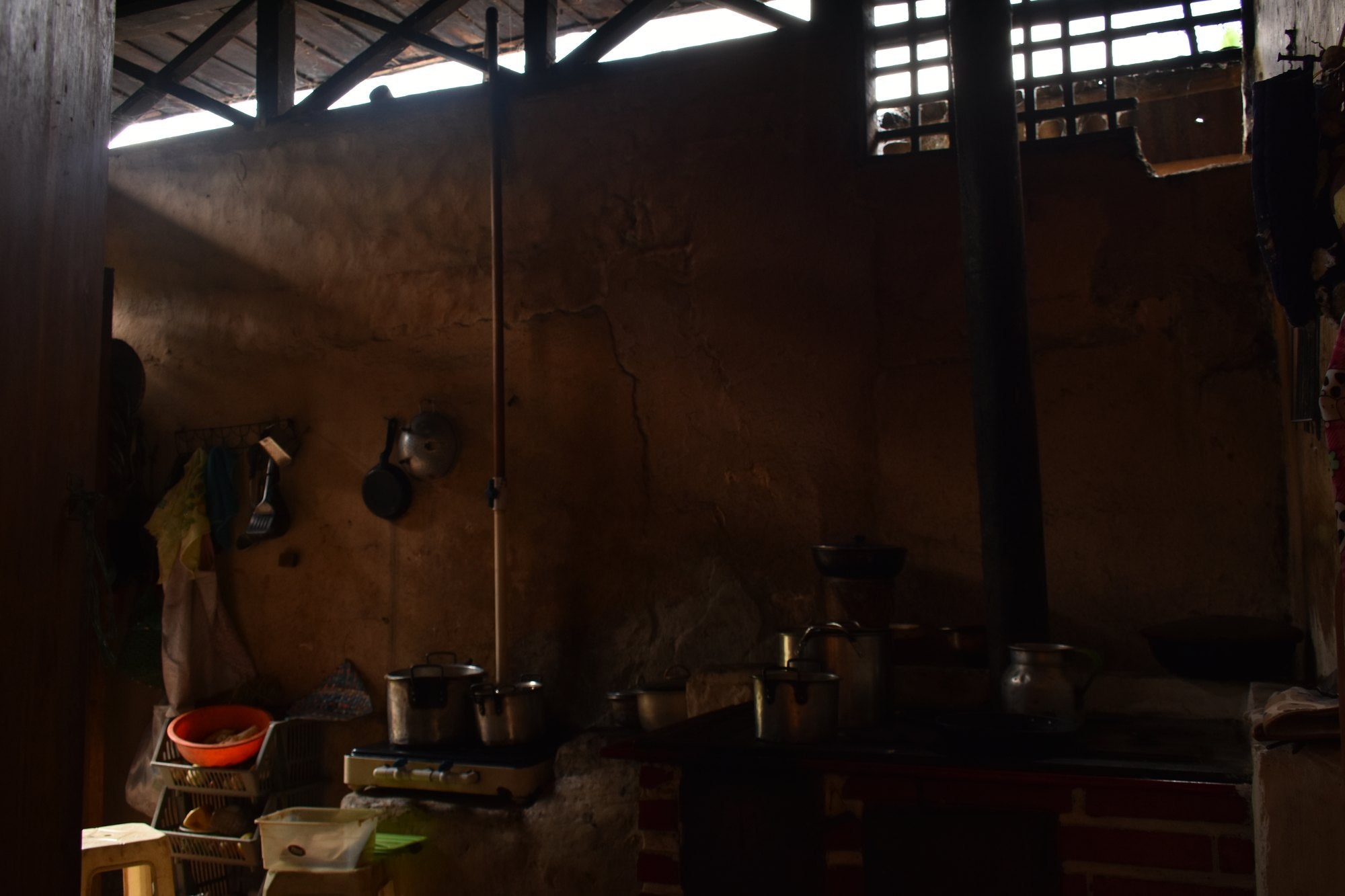 Inside the farm's wet mill, with the processing machines